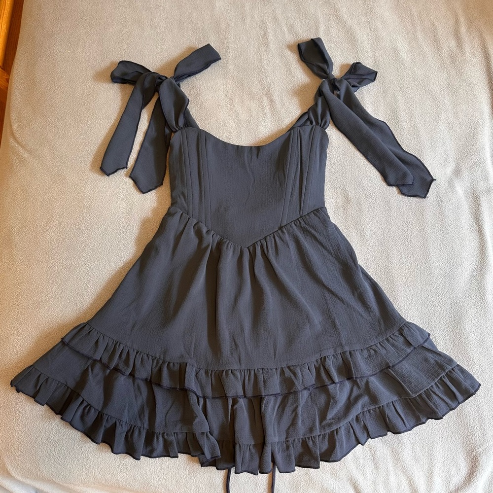 Lucy in the Sky Mazikeen Flare Dress in Navy